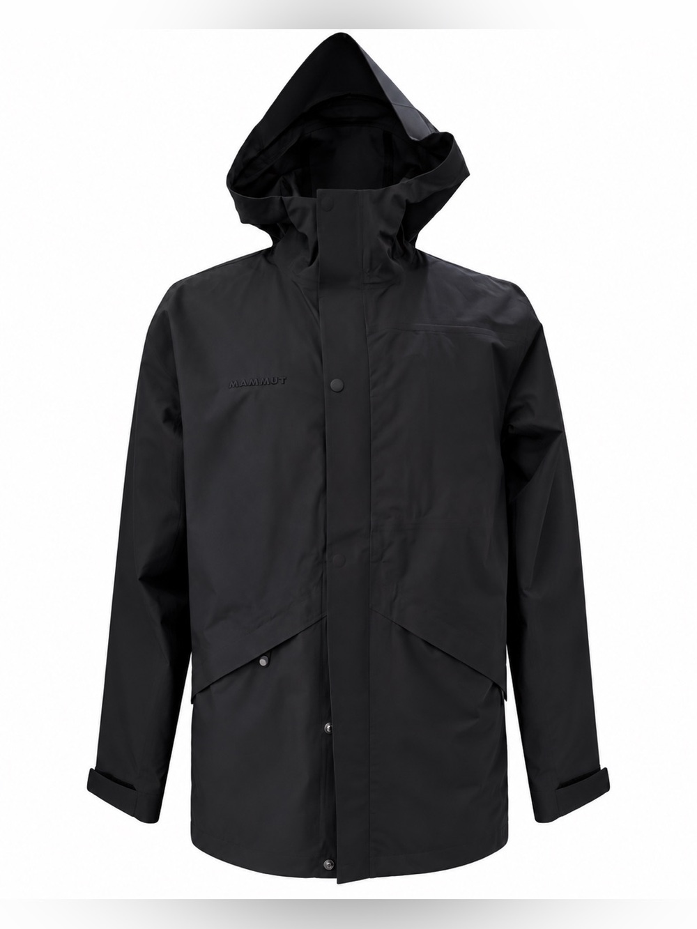 Mammut Black Hooded Lightweight Technical Jacket – Men’s XL – New Without Tags